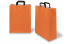 Bolsas de papel con asas planas - naranja, 320 x 140 x 420 mm | Paisdelossobres.es