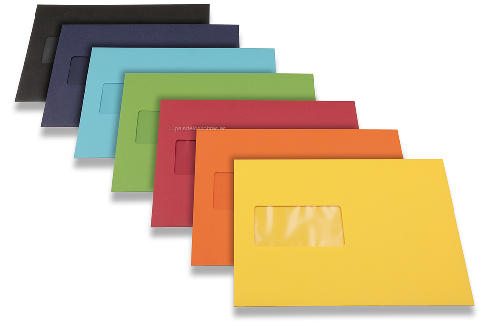 Enveloppes papier colorées Hello